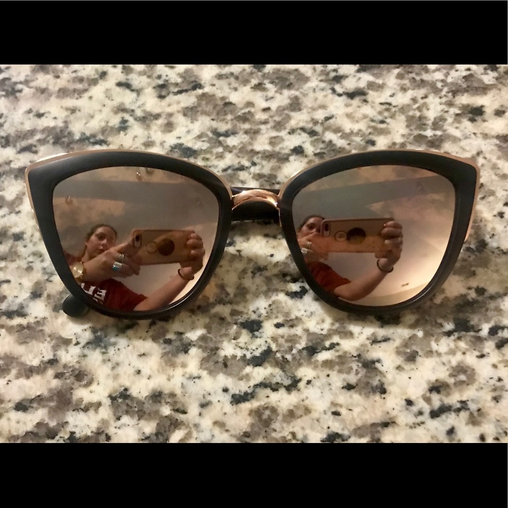 Black cat eye sunglasses